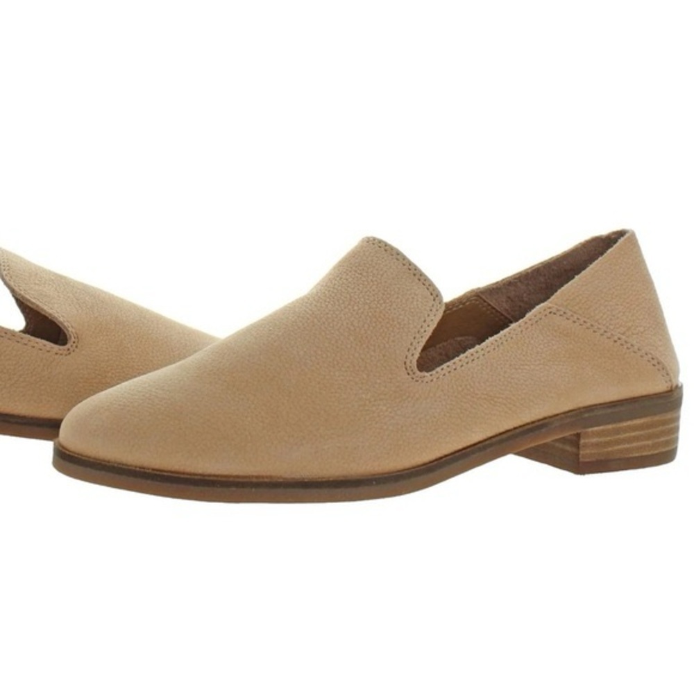 Lucky Brand Cahill Soft Leather Slip On Comfort Casual Trendy Luxe Loafer Flat